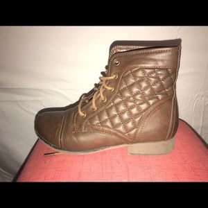 Faux Leather Brown short boots